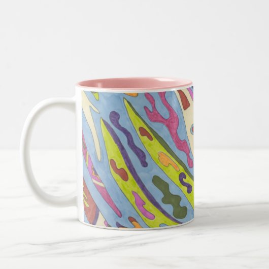 Joy, Abstracte Art Mok (Links)