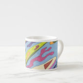 "Joy" Abstracte kunst Espresso Kop (Voorkant rechts)