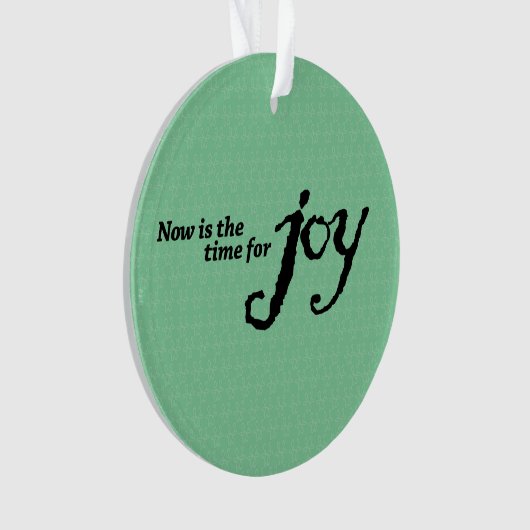 "Joy" acryl kerstversiering Ornament (voorkant)