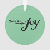 "Joy" acryl kerstversiering Ornament (achterkant)