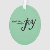 "Joy" acryl kerstversiering Ornament (voorkant)