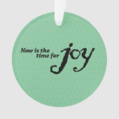 "Joy" acryl kerstversiering Ornament (voorkant)