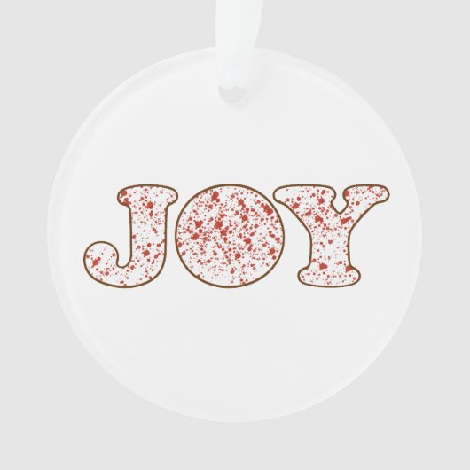 Joy Acrylic Ornament (voorkant)