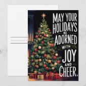 Joy and Cheer - Kaarten voor kerst (Voorkant / Achterkant)