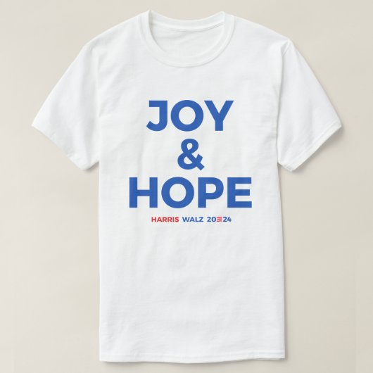 Joy and Hope - Harris Walz 2024 T-shirt (Design voorkant)