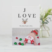 Joy and Love Crossword Vakantie Kaart (Staand voorkant)