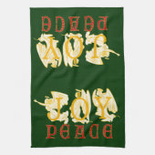 Joy and Peace Angels keukenhanddoek (Verticaal)