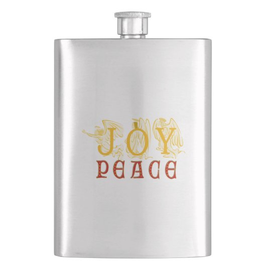 Joy and Peace Flask Heupfles (Voorkant)