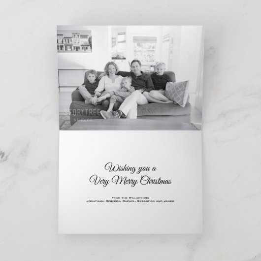 Joy and Peace kerstkaart Feestdagen Kaart (Binnen)