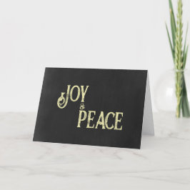 Joy and Peace kerstkaart Feestdagen Kaart