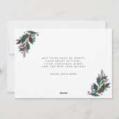 Joy and Peace of Kerstmis Modern Photo Feestdagenkaart (Achterkant)