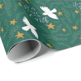 Joy and Peace on Earth Dove Gift Wrap Cadeaupapier