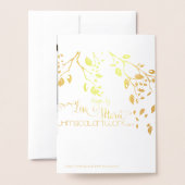 Joy and Peace Red Kerstvogels in Snowy Tree Folie Kaarten (Met envelop)