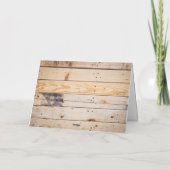 Joy and Pine Wood met Logo Business Feestdagen Kaart (Achterkant)