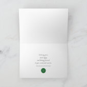 Joy and Pine Wood met Logo Business Feestdagen Kaart (Binnen)