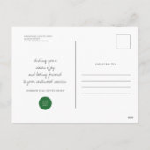 Joy and Pine Wood met Logo Business Feestdagenkaart (Achterkant)