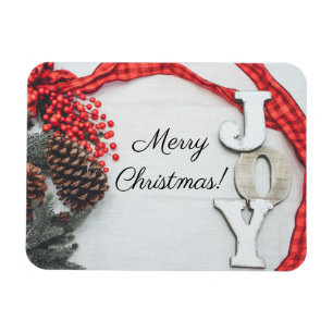 Joy and Ribbon Holiday Collectie Magneet