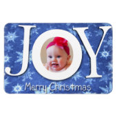 Joy and Snow Photo Premium Magnet Magneet (Horizontaal)