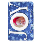 Joy and Snow Photo Premium Magnet Magneet (Verticaal)