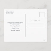 Joy and Wonder Business Holiday briefkaart (Achterkant)