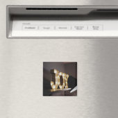 Joy Art Joy Sign Typografisch Afbeelding Word Text Magneet (Insitu (Vaatwasser))