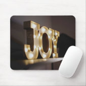 Joy Art Joy Sign Typografisch Afbeelding Word Text Muismat (Met muis)