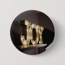 Joy Art Joy Sign Typografisch Afbeelding Word Text Ronde Button 5,7 Cm