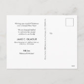 Joy Baby's eerste Kerstmis 2023 foto geboorte Feestdagenkaart (Achterkant)