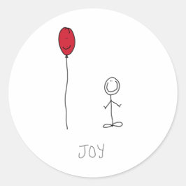 Joy-ballon Ronde Sticker