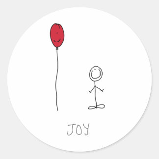 Joy-ballon Ronde Sticker