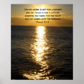 Joy Bible Verse Christelijk Sunrise quote Poster (Voorkant)