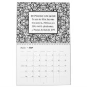 Joy Bible Verse Floral - Maandelijkse kleuren Kalender (Mar 2027)