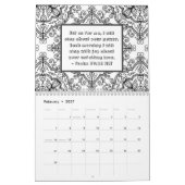 Joy Bible Verse Floral - Maandelijkse kleuren Kalender (Feb 2027)