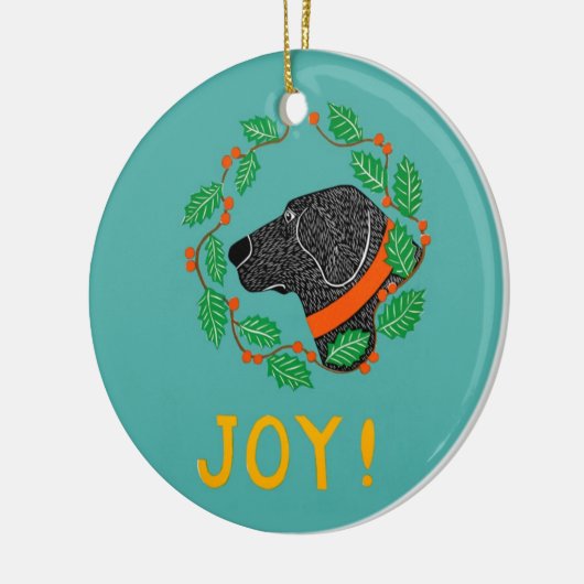 Joy Black Lab Ornament van Stephen Huneck (Links)