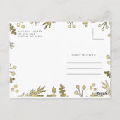 Joy Black White-fotokerstkaart Briefkaart (Achterkant)