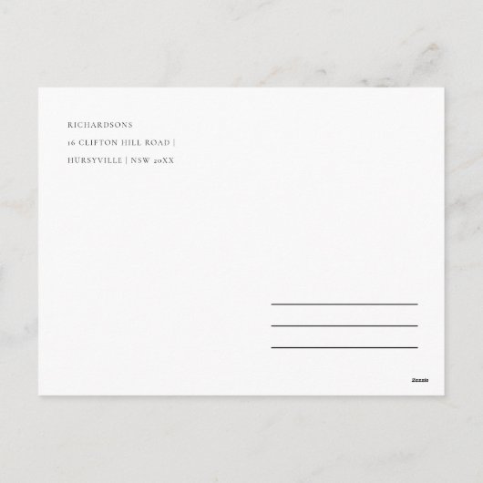 Joy Blush Groene Kerstkrans Watercolor Feestdagenkaart (Achterkant)