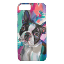 'Joy' Boston Terrier Dog Art Phone case