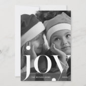Joy Botanical Print met Rood Kerstfeest Kaart (Voorkant)