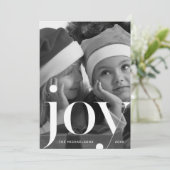 Joy Botanical Print met Rood Kerstfeest Kaart (Staand voorkant)