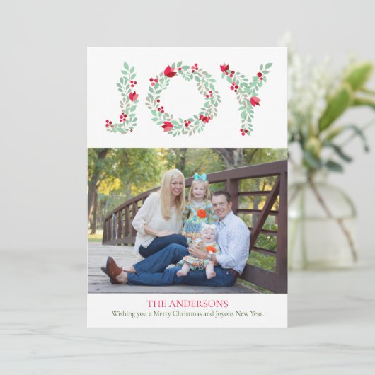 JOY Botanische Foto Kaart (Staand voorkant)