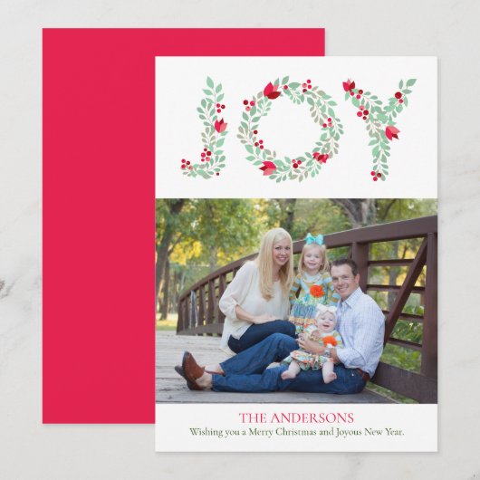 JOY Botanische Foto Kaart (Voorkant / Achterkant)