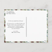 JOY Botanische Pine Krans Foto Collage Kerstmis Feestdagenkaart (Achterkant)