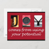 Joy Briefkaart (Voorkant / Achterkant)