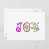 JOY! BRIEFKAART (Voorkant / Achterkant)