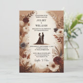 Joy Brown Herfst Wood Paperie Gerecycleerd Papier  Kaart (Staand voorkant)