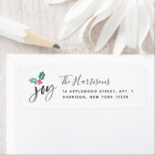 Joy Brush Script Holiday | Kerstmis Etiket (Insitu)