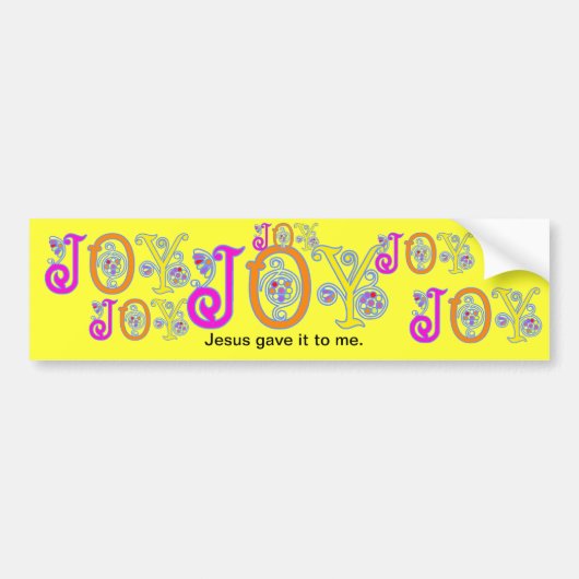 JOY! BUMPERSTICKER (Voorkant)