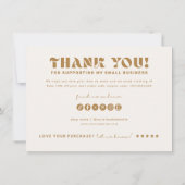 Joy Business Branding Shop Bedankt Product Kaart (Achterkant)