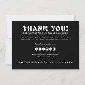 Joy Business Branding Shop Bedankt Product Kaart (Achterkant)