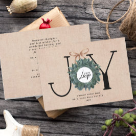 Joy Business Kerstmis | Logo ondernemingen Feestdagenkaart